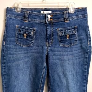 White House Black Market Womens Jean Capris Size 10